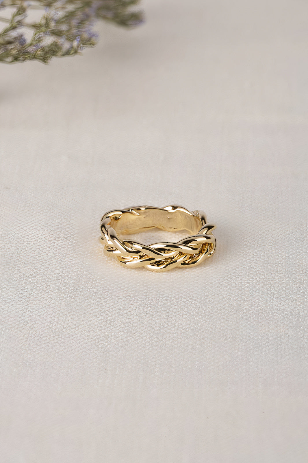 Gold Colored Chain Ring